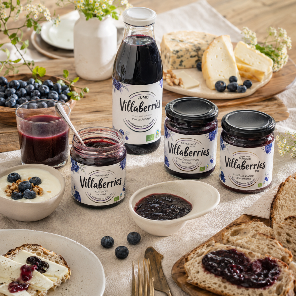Productos gourmet Villaberries para tiendas delicatessen y espacios premium